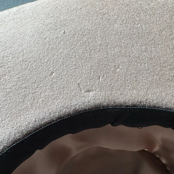 100% Wool Olive & Pique Tan Women's Hat with Beaded Band - Picture 9 of 15